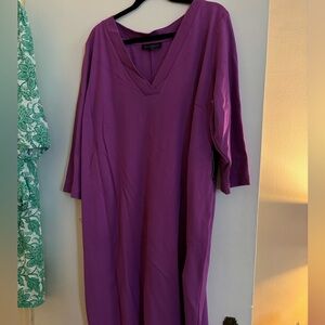 Eloquii Sz 22 Purple Ponte Dress NWT from nonsmoking home